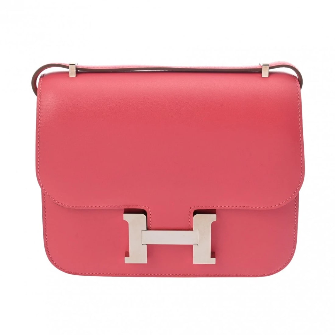 HERMES CONSTANCE VAUX TADELAKT ROSE LIPSTICK SHOULDER BAG: HERMES Constance Vaux Tadelakt Rose lipstick Shoulder Bag Brand: HERMES Type/Style: Shoulder Bag Material: Vaux Tadelakt Color: Rose lipstick ? SilverMetal Size: H:about 5.5inch (maximum) W:about