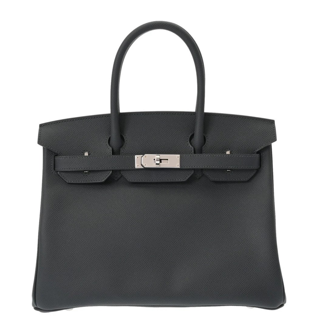 HERMES BIRKIN 30 VEAU EPSOM GRIMIST HANDBAG: HERMES Birkin 30 Veau Epsom Grimist Handbag Brand: HERMES Type/Style: Handbag Material: Veau Epsom Color: Grimist ? SilverMetal Size: H:about 8.7inch W:about 11.8inch D:about 5.9inch Accessories: