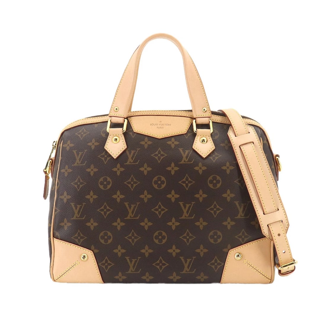 LOUIS VUITTON MONOGRAM RETIRO PM HAND SHOULDER BAG: LOUIS VUITTON Monogram Retiro PM Hand Shoulder Bag Brand: LOUIS VUITTON Type/Style: Hand Bag / Shoulder Bag Material: Monogram Canvas Color: Monogram Size: W 12.99 inch, H 10.24 inch, D 6.30 inch