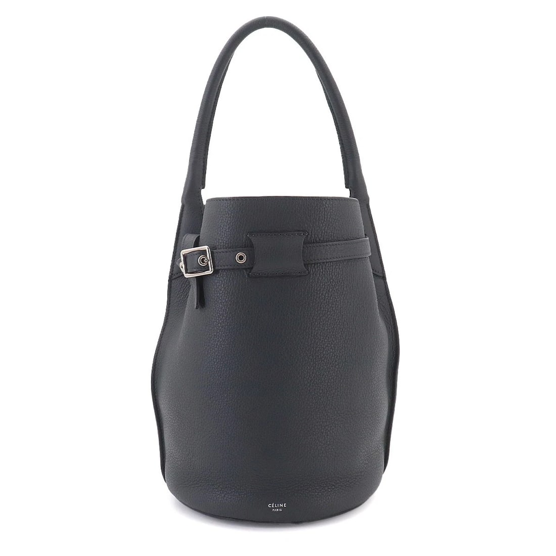 CELINE BIG BAG NANO BUCKET HAND BAG LEATHER: CELINE Big Bag Nano Bucket Hand Bag Leather Brand: CELINE Type/Style: Hand Bag / Shoulder Bag Material: Leather Color: Gray Size: W 7.87 inch, H 11.02 inch, D 7.87 inch Accessories: None A