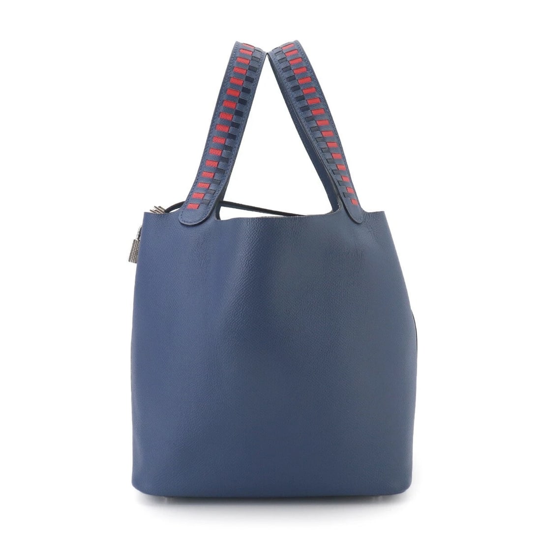 HERMES PICOTIN LOCK MM TRESSAGE HAND BAG EPSOM: HERMES Picotin Lock MM Tressage Hand Bag Epsom Brand: HERMES Type/Style: Hand Bag Material: Veau Epsom Color: Bleu Brighton , Capucine , Bleu Saphir Size: W 8.66 inch, H 8.66 inch, D 6.89 inch Acc
