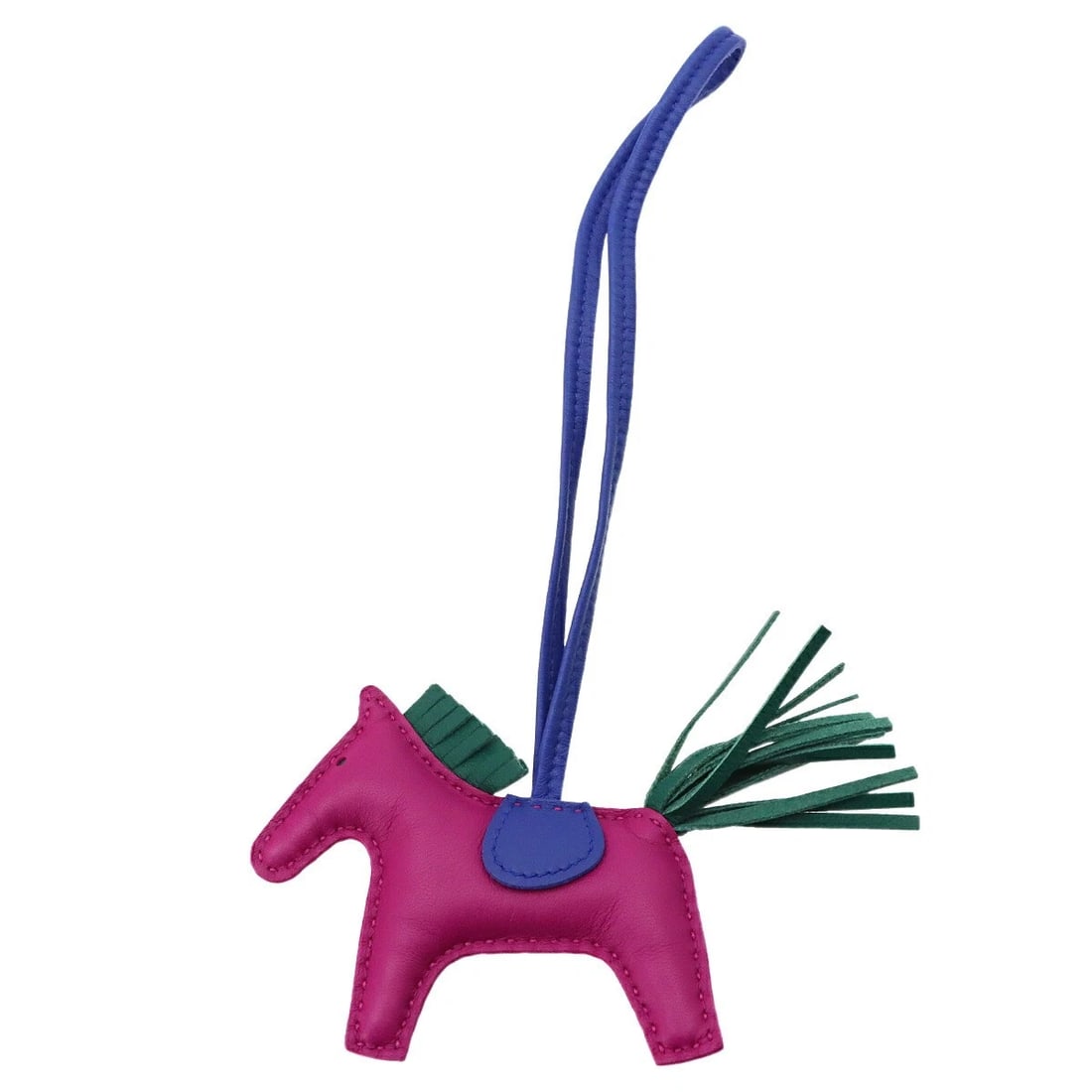 HERMES RODEO PM BAG CHARM AGNEAU MILO ROSE PURPLE: HERMES Rodeo PM Bag Charm Agneau Milo Rose Purple Brand: HERMES Type/Style: Bag Charm Material: Agneau Milo Color: Rose Purple , Malachite , Blue Electric Size: W4.9 x H2.9 inch Accessories: None