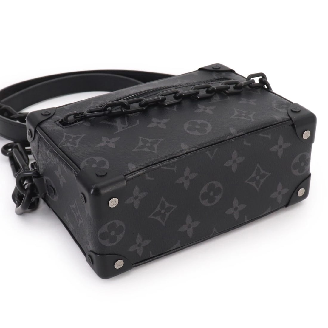 LOUIS VUITTON MONOGRAM ECLIPSE MINI SOFT TRUNK SHOULDER BAG - 4