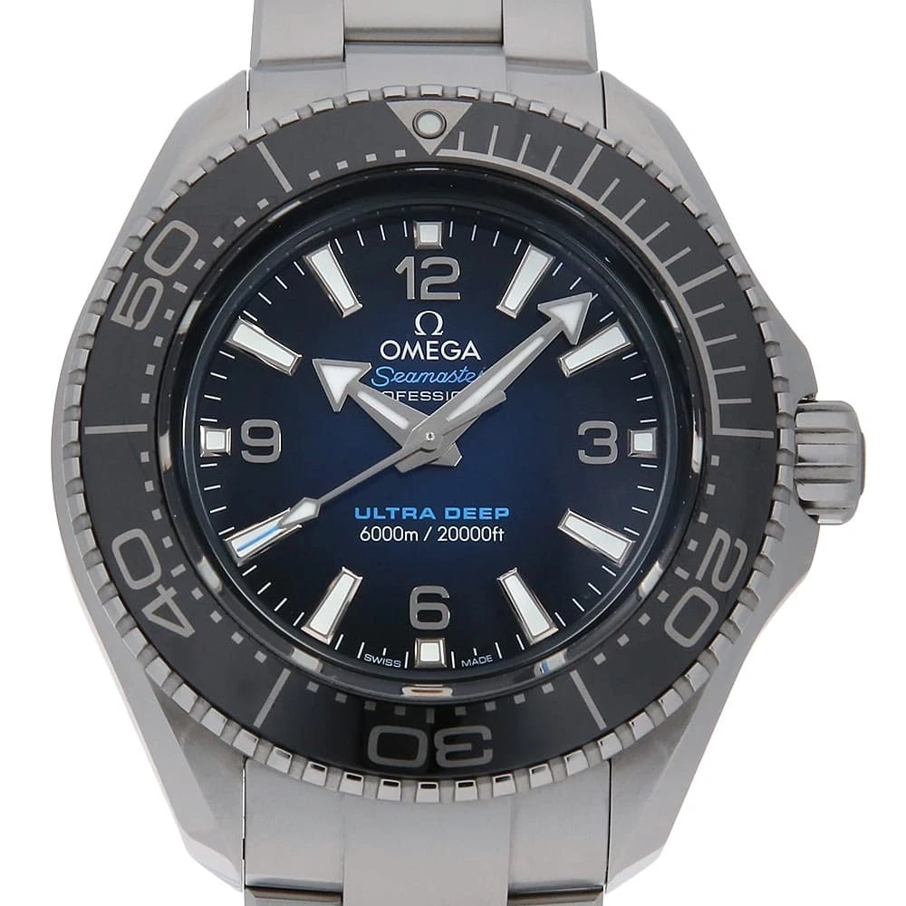 OMEGA SEAMASTER PLANET OCEAN WATCH: OMEGA Seamaster Planet Ocean Watch Brand: OMEGA Type/Style: Wrist watch Material: Band Material Stainless Steel, Case Material Stainless Steel Color: Dial Color Blue Size: Case Size Case:W45.5mm Circu