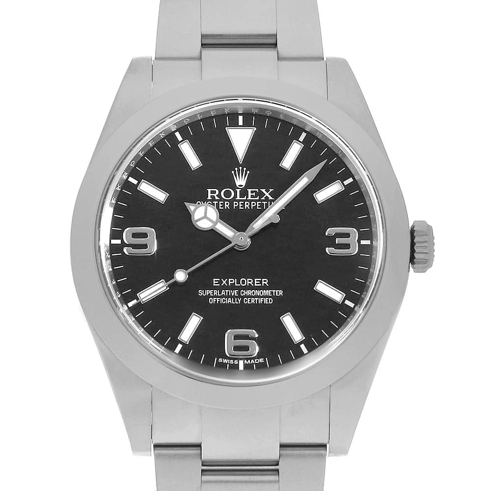 ROLEX EXPLORER BLACKOUT MIRROR BUCKLE WATCH: ROLEX Explorer blackout Mirror buckle Watch Brand: ROLEX Type/Style: Wrist watch Material: Band Material Stainless Steel, Case Material Stainless Steel Color: Dial Color Black Size: Case Size Case:W39
