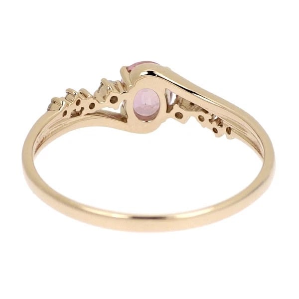 K18PG PAPARAZIA SAPPHIRE DIAMOND RING - 2