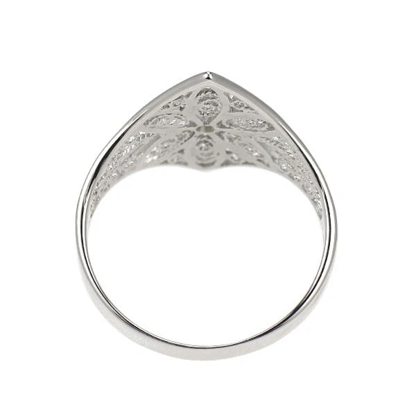 K18WG DIAMOND RING - 2
