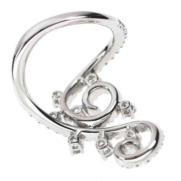 K18WG DIAMOND RING - 3