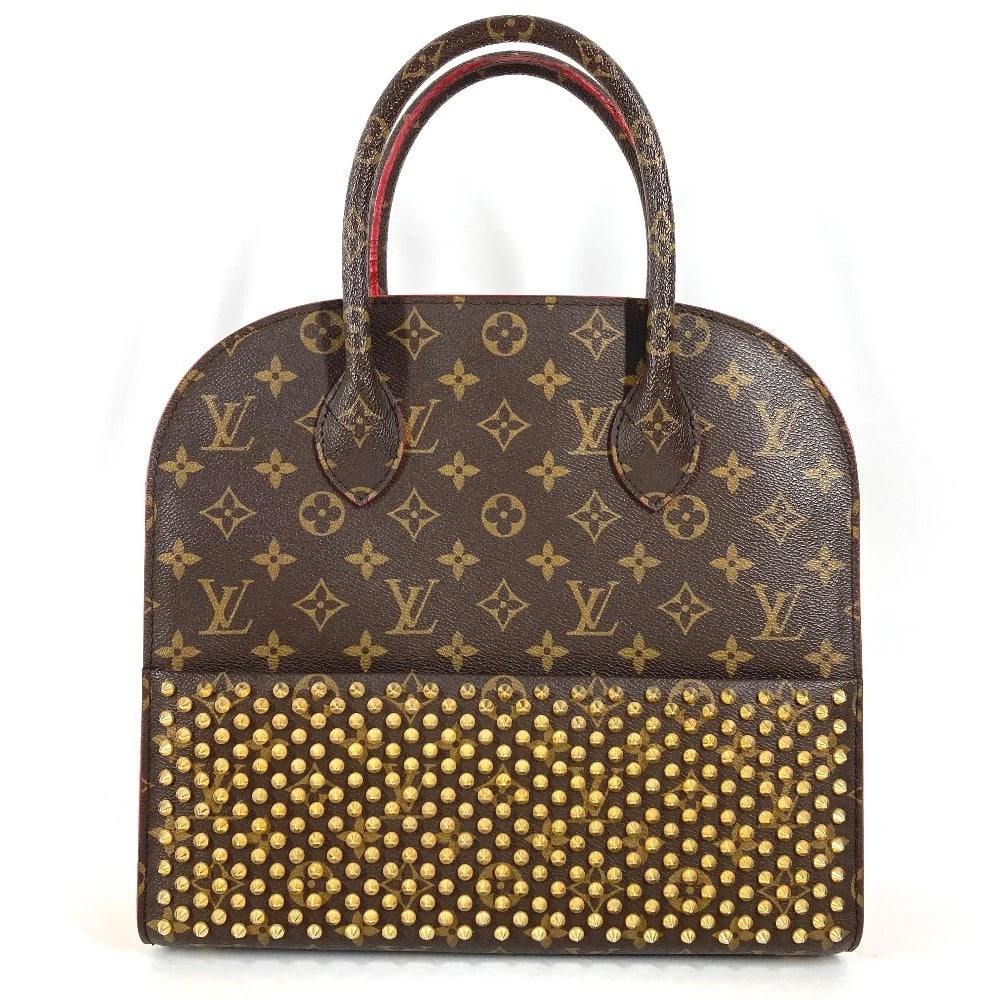 LOUIS VUITTON MONOGRAM ICONOCLAST CHRISTIAN HAND BAG: LOUIS VUITTON Monogram Iconoclast Christian Hand Bag Brand: LOUIS VUITTON Type/Style: Hand Bag Material: MonogramCanvas/Pony-Hair Color: BrownxRed Size: W12.2?H11.0?D4.3inch / W31cm?H28cm?D11cm Ac