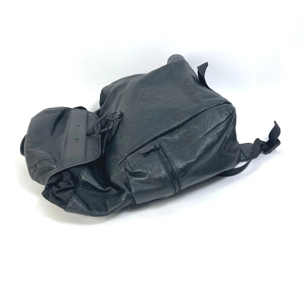 LOUIS VUITTON MONOGRAM BACKPACK LEATHER BLACK - 4