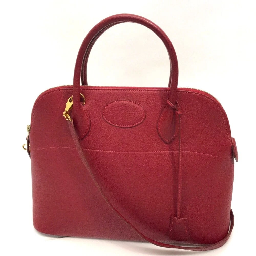 HERMES BOLIDE 37 HAND BAG SHOULDER BAG: HERMES Bolide 37 Hand Bag Shoulder Bag Brand: HERMES Type/Style: Hand Bag Material: Fjord Color: GoldHardware Size: W13.8?H10.6?D5.5inch / W35cm?H27cm?D14cm Accessories: None Accessories N