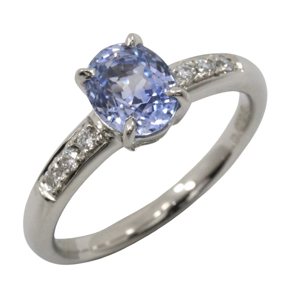 RING PT900PLATINUM/BLUE TOPAZ/DIAMOND: Ring Pt900Platinum/Blue Topaz/diamond Brand: no brand Type/Style: Ring Material: Pt900Platinum, Main Stone Blue Topaz/Natural Color: Silver Size: 5.6 US Accessories: None Accessories Notic