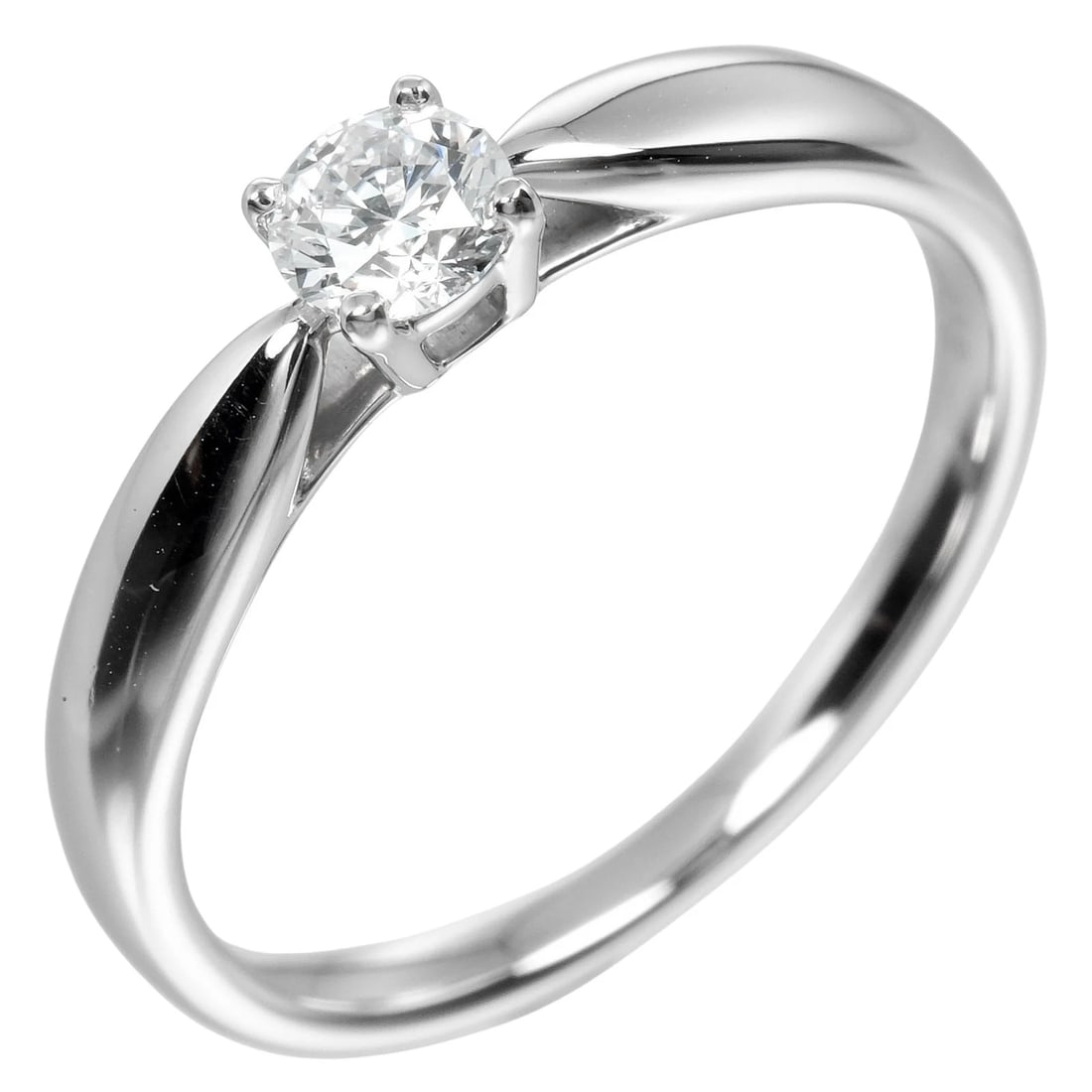 TIFFANY&CO. HARMONY SOLITAIRE RING: TIFFANY&Co. Harmony Solitaire Ring Brand: TIFFANY&Co. Type/Style: Ring Material: Pt950Platinum, Main Stone Natural Color: Silver Size: 3.9 US Accessories: None Accessories Notice: When pur