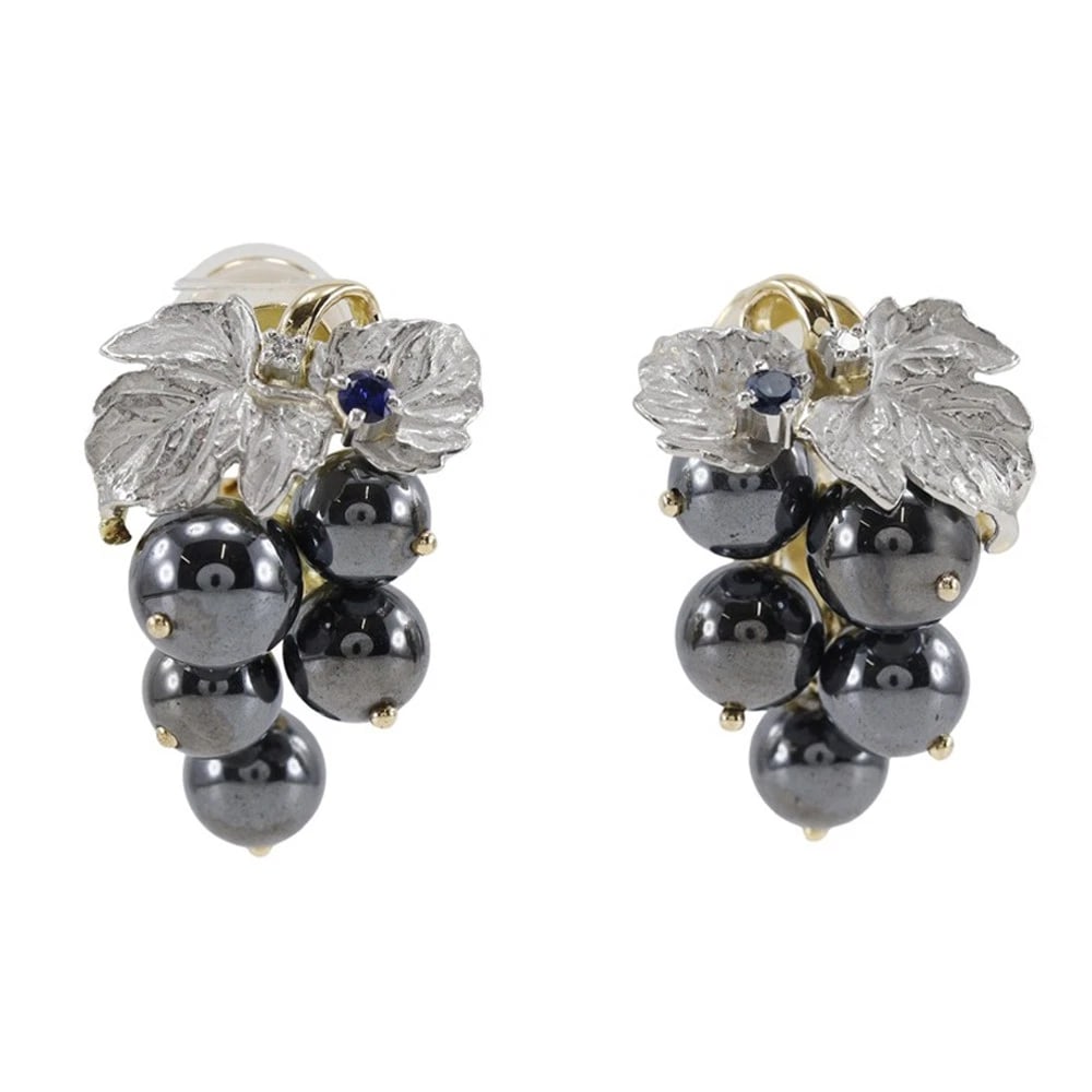 NOBUKO ISHIKAWA MOSS MOTIF EARRING PT900PLATINUM: NOBUKO ISHIKAWA Moss motif Earring Pt900Platinum Brand: NOBUKO ISHIKAWA Type/Style: Earring Material: Pt900Platinum, Color: Gold Size: 25mm x 17mm Accessories: None Accessories Notice: Whe