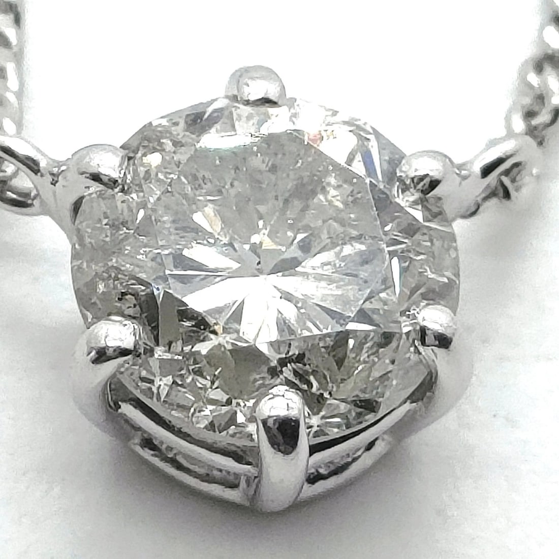 Jewelry Necklace: Jewelry Necklace Brand: Unbranded Type/Style: Necklace Material: White gold, Main Stone Natural Color: White gold Size: Pendant Size : 0.41X0.54 cm / 0.16X0.21 inch Chain Size : 40 cm / 15.7 inch