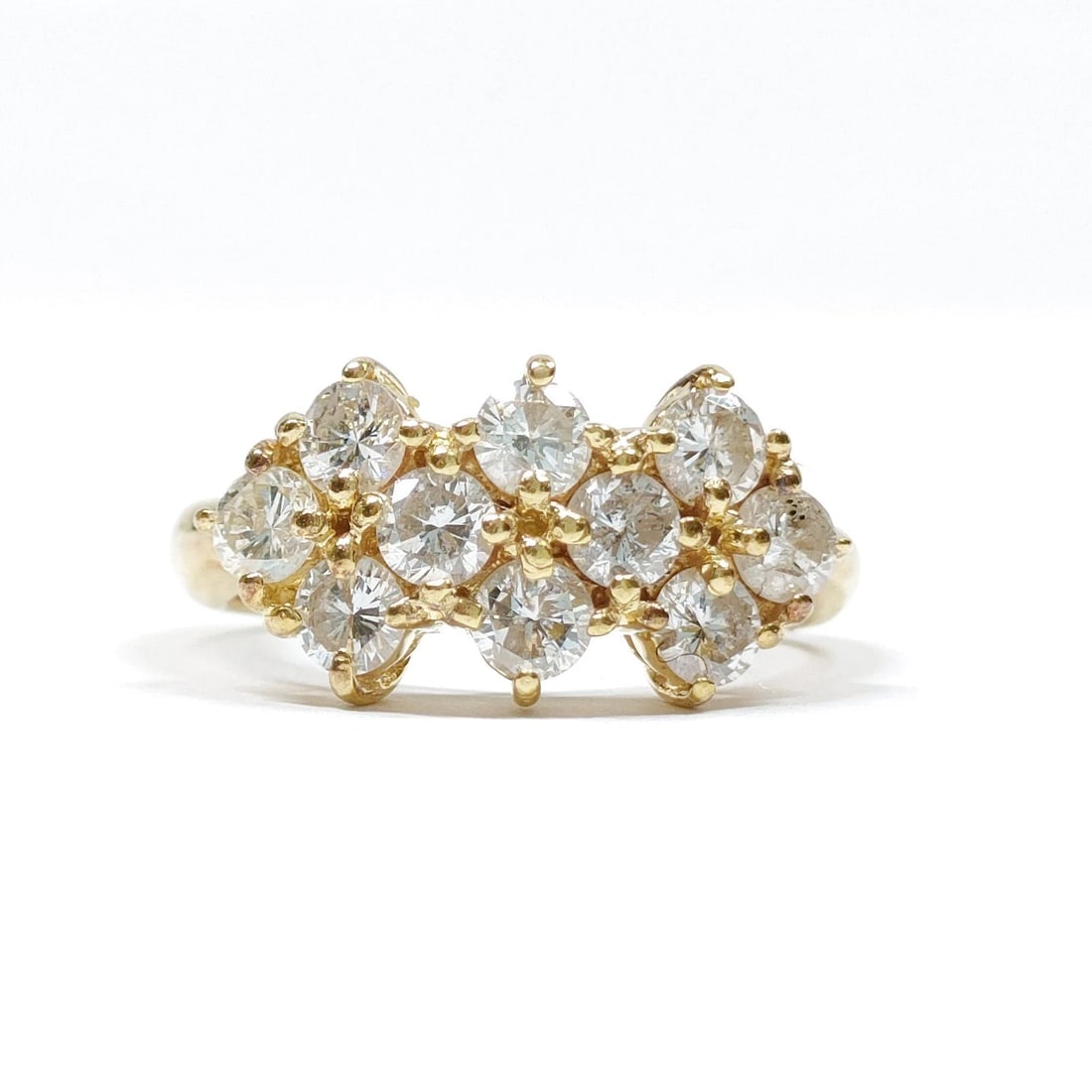 CHANEL EARRING GOLD: Chanel Earring Gold Brand: Unbranded Type/Style: Ring Material: Gold, Main Stone Natural Color: Yellow Gold Size: US 5 Accessories: None Accessories Notice: When purchasing pre-owned goods, please