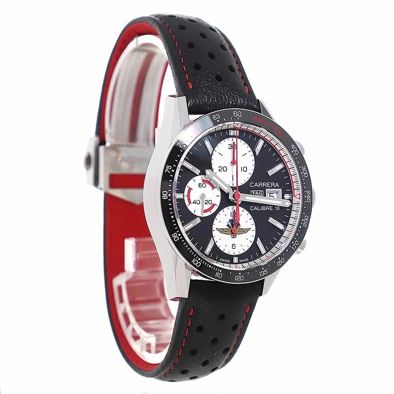 TAG HEUER CARRERA INDY CHRONOGRAPH CALIBER LIMITED WATCH: Tag Heuer Carrera Indy Chronograph Caliber Limited Watch Brand: TAG HEUER Type/Style: Wristwatch Material: Stainless Steel Color: Black dial Size: Case size: 41mm Accessories: None Accesso