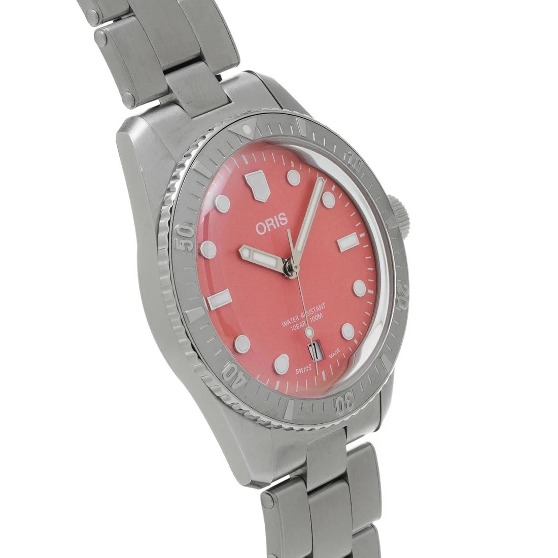 ORIS DIVERS SIXTY-FIVE COTTON CANDY AUTOMATIC PINK WATCH - 4