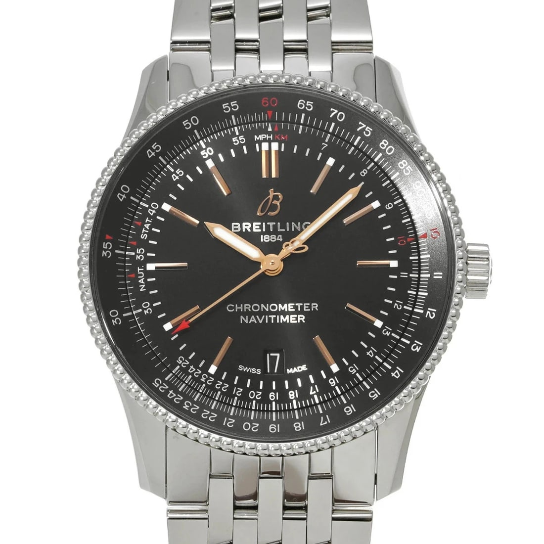 BREITLING NAVITIMER AUTOMATIC BLACK WATCH - 2