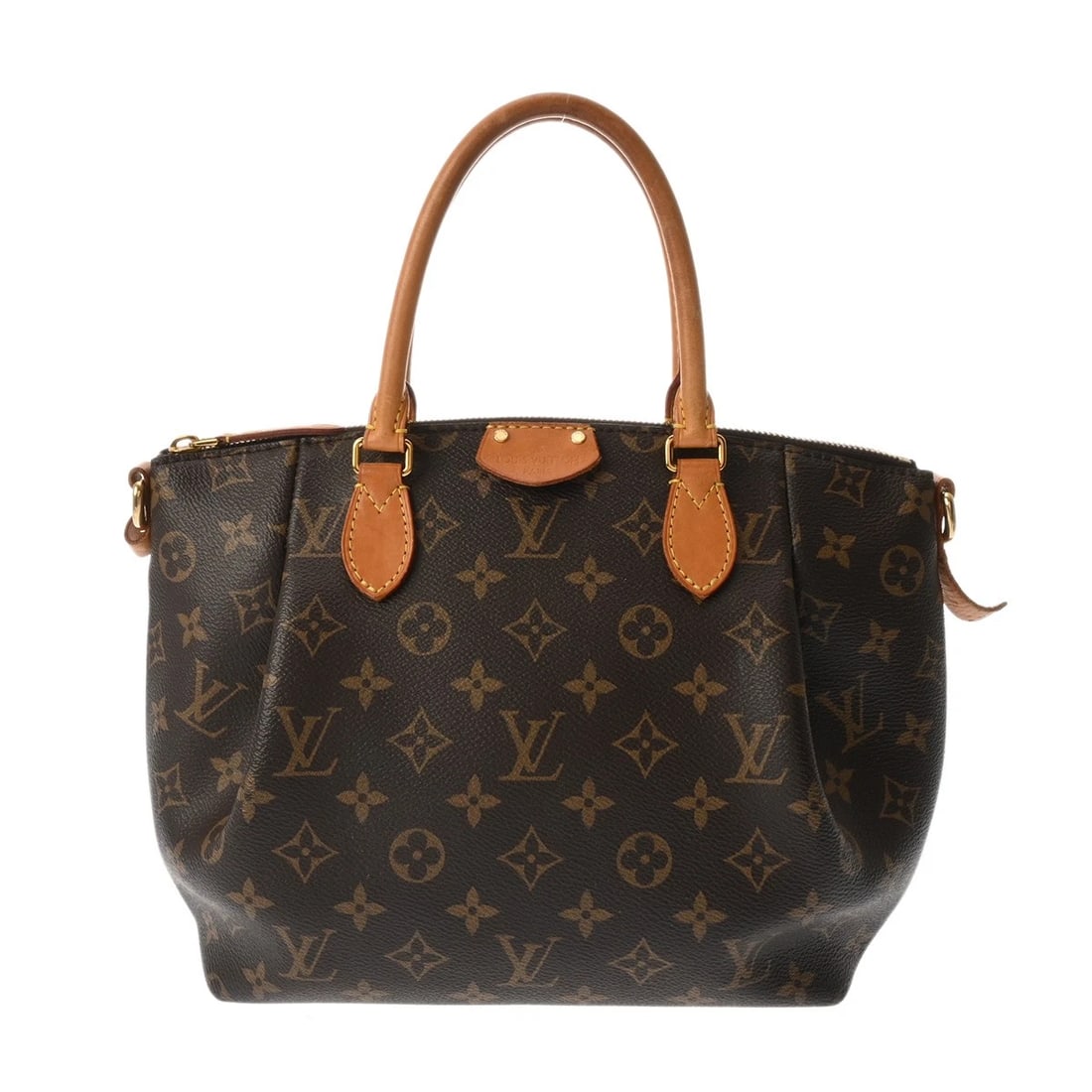 LOUIS VUITTON TUREN PM MONOGRAM CANVAS BROWN HANDBAG: LOUIS VUITTON Turen PM Monogram canvas Brown Handbag Brand: LOUIS VUITTON Type/Style: Handbag Material: Monogram canvas Color: Brown ? Gold Metal Size: H:about 8.7inch W:about 9.1inch (Bottom) D:about