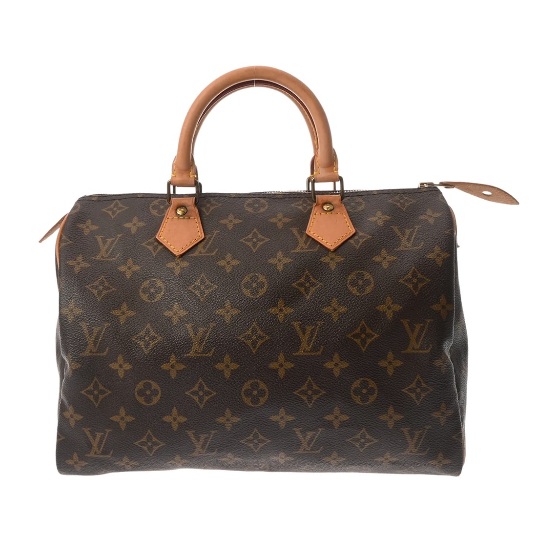 LOUIS VUITTON SPEEDY 30 MONOGRAM CANVAS MARRON HANDBAG: LOUIS VUITTON Speedy 30 Monogram canvas Marron Handbag Brand: LOUIS VUITTON Type/Style: Handbag Material: Monogram canvas Color: Marron Size: H:about 8.5inch W:about 11.8inch D:about 6.7inch Acces