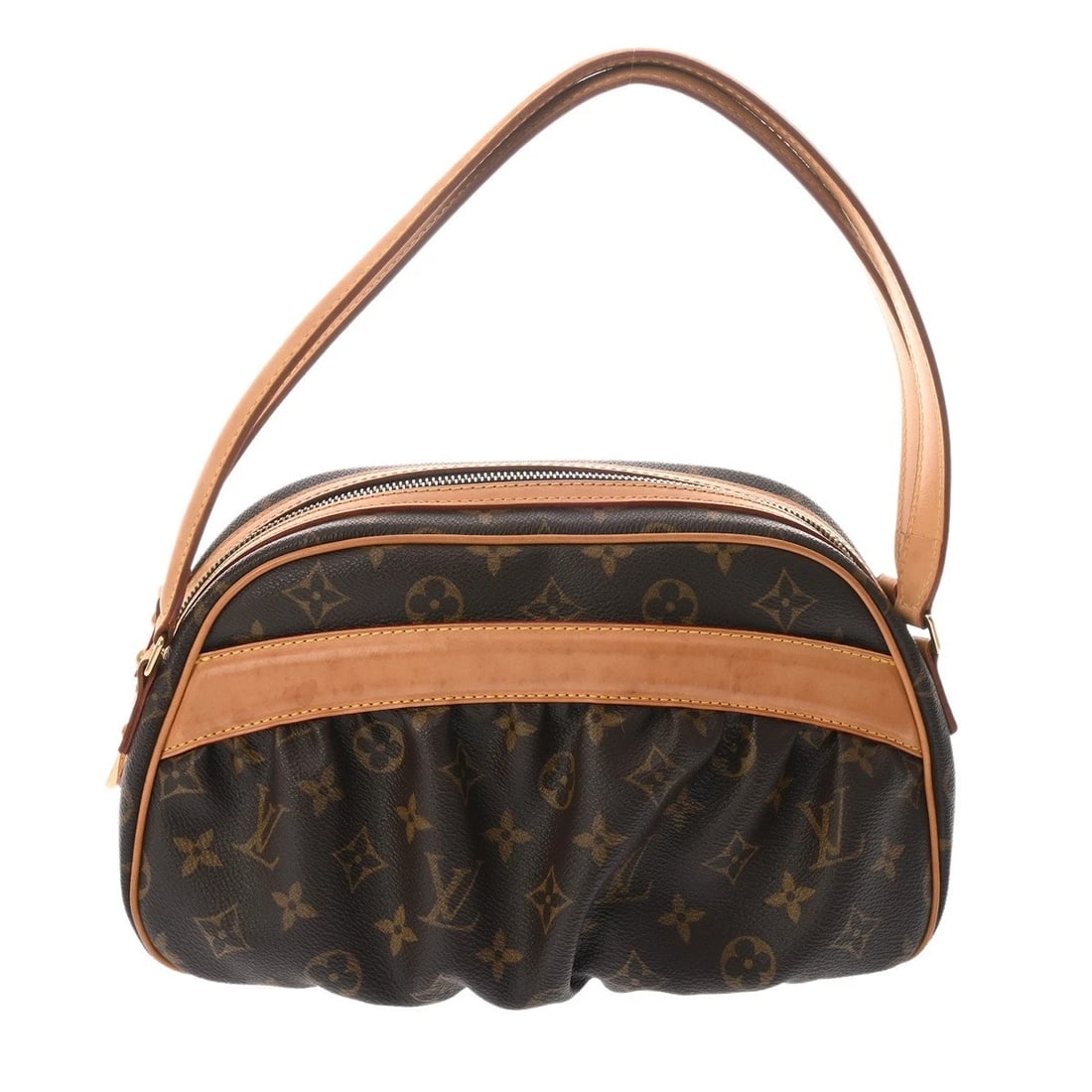 LOUIS VUITTON CLARA MONOGRAM CANVAS BROWN HANDBAG: LOUIS VUITTON Clara Monogram canvas Brown Handbag Brand: LOUIS VUITTON Type/Style: Handbag Material: Monogram canvas Color: Brown Size: H:about 7.1inch (Center) W:about 11.0inch D:about 4.7inch Ac