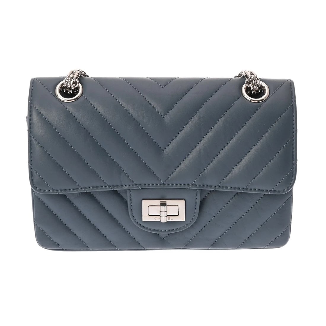 CHANEL MINI HANDBAG STITCH LAMBSKIN BLUE SHOULDER BAG: CHANEL Mini Handbag stitch lambskin blue Shoulder Bag Brand: CHANEL Type/Style: Shoulder Bag Material: lambskin Color: blue ? SilverMetal Size: H:about 5.1inch W:about 7.7inch (Bottom) D:about 3.0inch