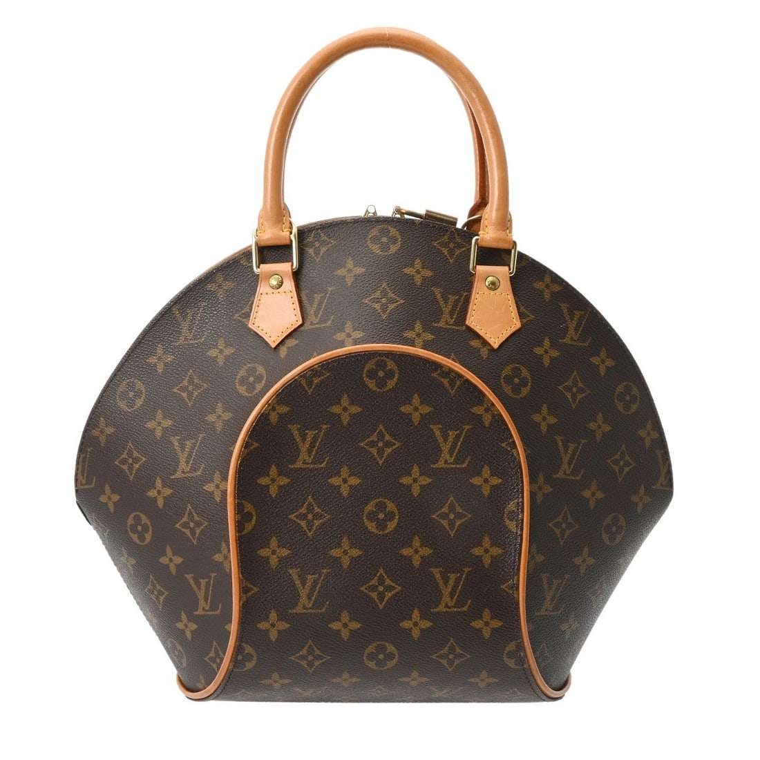 LOUIS VUITTON ELLIPSE MONOGRAM CANVAS BROWN HANDBAG: LOUIS VUITTON Ellipse Monogram canvas Brown Handbag Brand: LOUIS VUITTON Type/Style: Handbag Material: Monogram canvas Color: Brown Size: H:about 13.0inch (Center) W:about 10.0inch (Bottom) D:about 3.