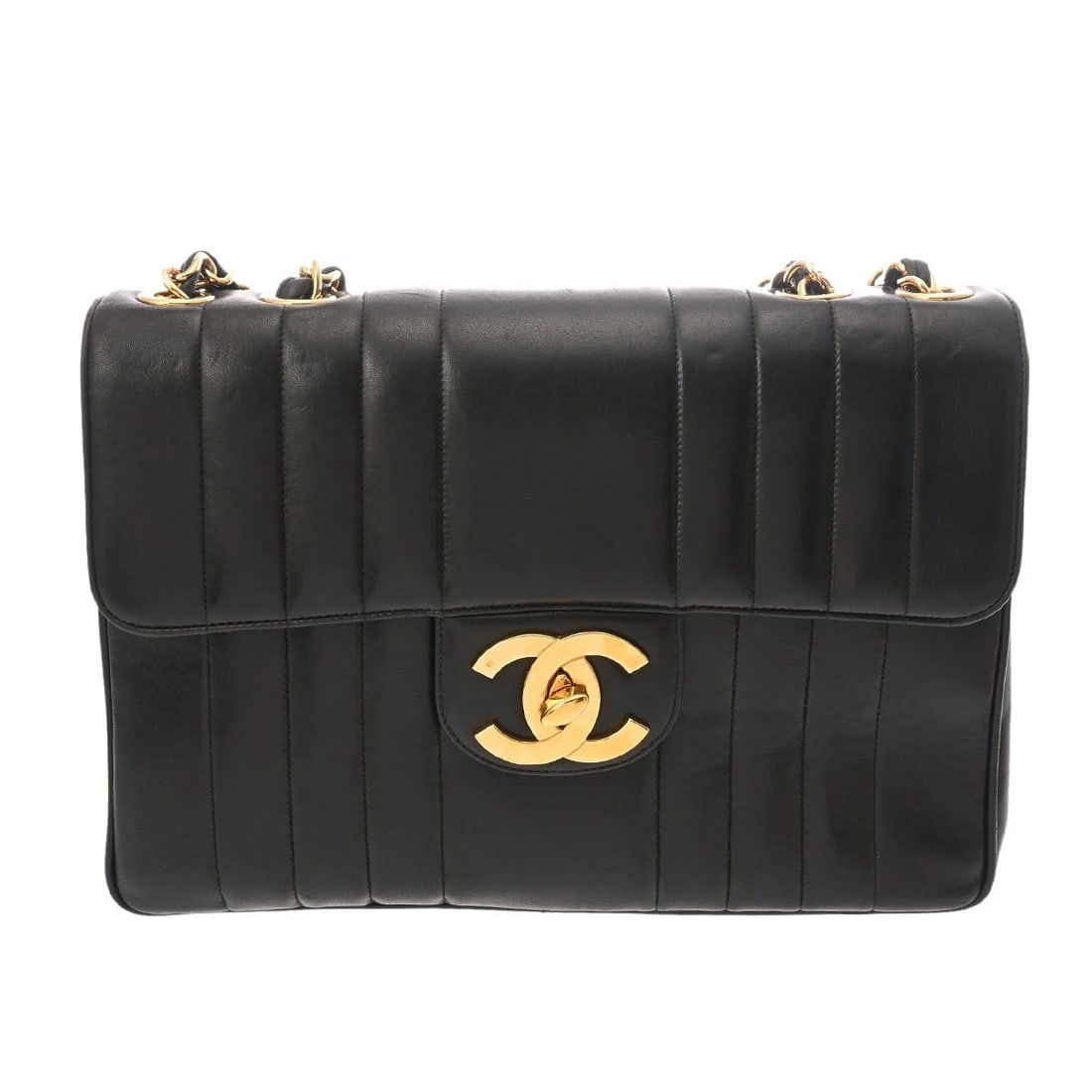 CHANEL CHAINSHOULDER 30 MADEMOISELLE LAMBSKIN BLACK SHOULDER BAG: CHANEL ChainShoulder 30 Mademoiselle lambskin black Shoulder Bag Brand: CHANEL Type/Style: Shoulder Bag Material: lambskin Color: black ? Gold Metal Size: H:about 8.1inch W:about 12.0inch D:about 3.3i