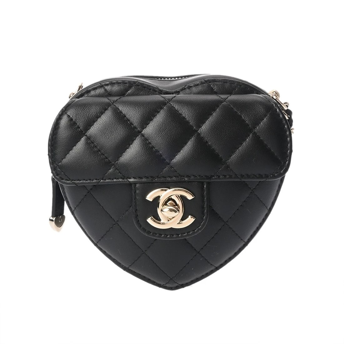 CHANEL CHAIN CLUTCH MATRASSE LAMBSKIN SHOULDER BAG: CHANEL Chain clutch Matrasse lambskin Shoulder Bag Brand: CHANEL Type/Style: Shoulder Bag Material: lambskin Color: black ? SilverMetal Size: H:about 4.3inch (Center) W:about 5.1inch (maximum) D:about