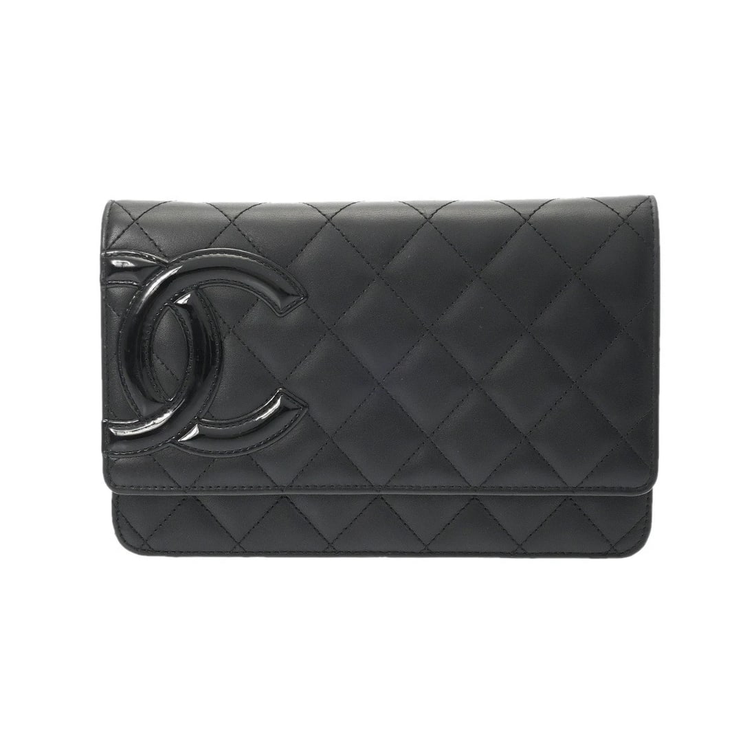 CHANEL CHAIN WALLET CAMBON BLACK SHOULDER BAG: CHANEL Chain wallet Cambon black Shoulder Bag Brand: CHANEL Type/Style: Shoulder Bag Material: Calfskin Color: black ? SilverMetal Size: H:about 4.7inch W:about 7.5inch Accessories: None A