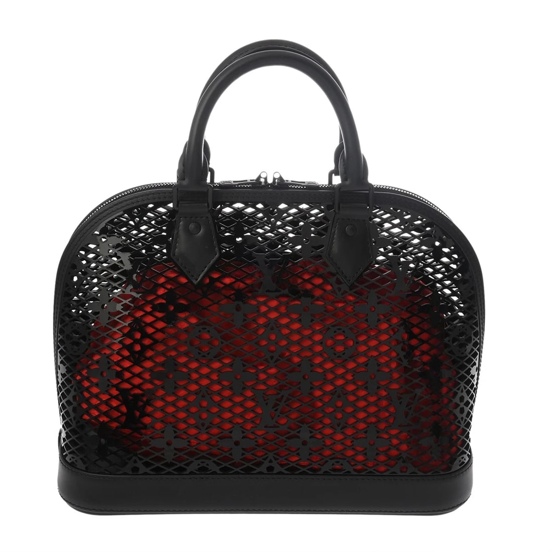 LOUIS VUITTON ALMA PM LEATHER BLACK / RED HANDBAG: LOUIS VUITTON Alma PM leather Black / red Handbag Brand: LOUIS VUITTON Type/Style: Handbag Material: leather/leather/monogram lace Color: Black / red Size: H:about 9.1inch (Center) W:about 12.2inch (B