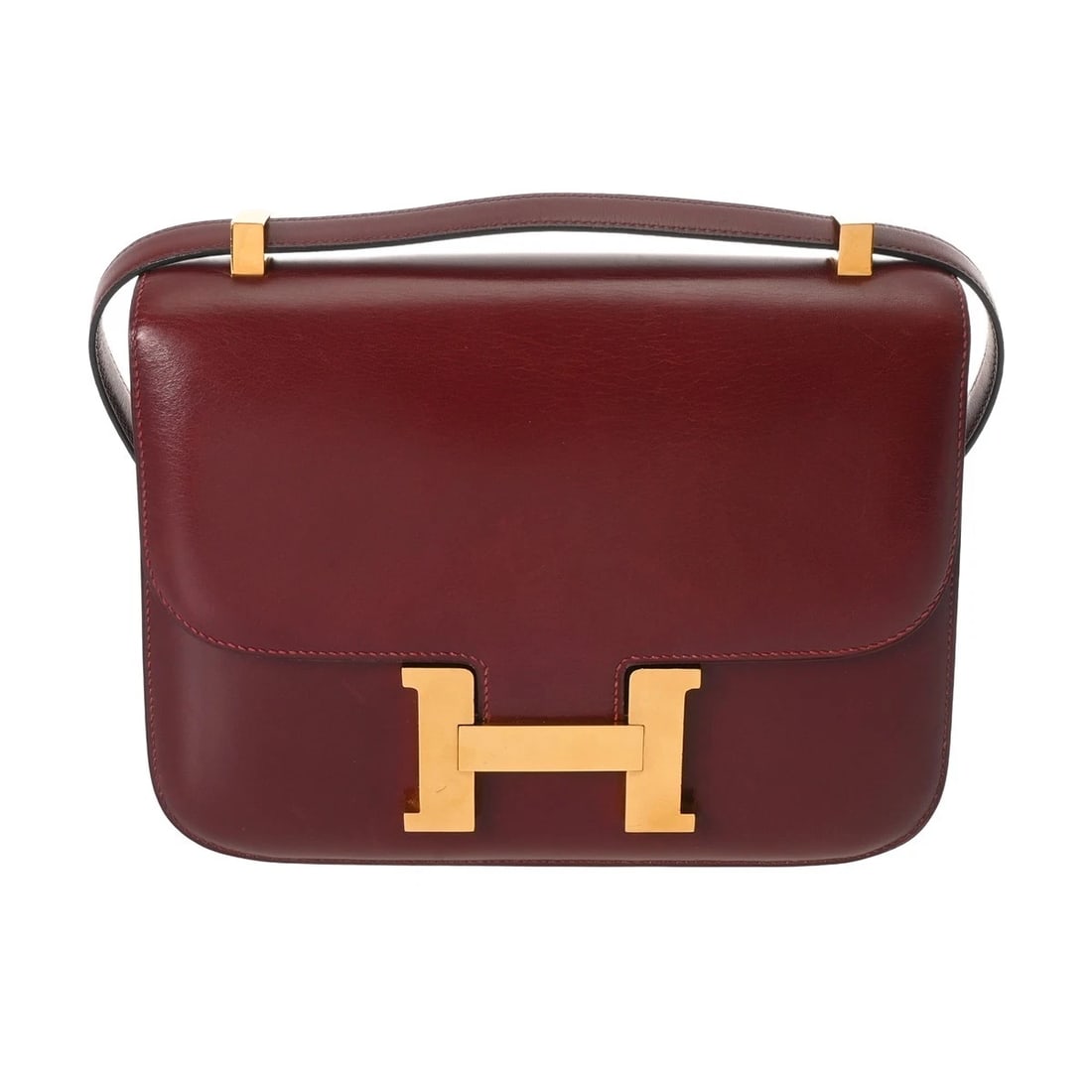 HERMES CONSTANCE 23 ROUGE ASH SHOULDER BAG: HERMES Constance 23 Rouge ash Shoulder Bag Brand: HERMES Type/Style: Shoulder Bag Material: Box scarf Color: Rouge ash ? Gold Metal Size: H:about 6.7inch W:about 9.1inch D:about 1.8inch Accessorie