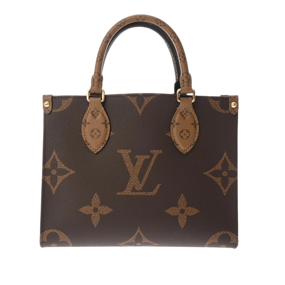 LOUIS VUITTON PM 2WAY MONOGRAM REVERSE: LOUIS VUITTON PM 2WAY Monogram reverse Brand: LOUIS VUITTON Type/Style: Handbag Material: Monogram canvas Color: Brown Size: H:about 7.5inch W:about 9.8inch D:about 4.1inch Accessories: None <