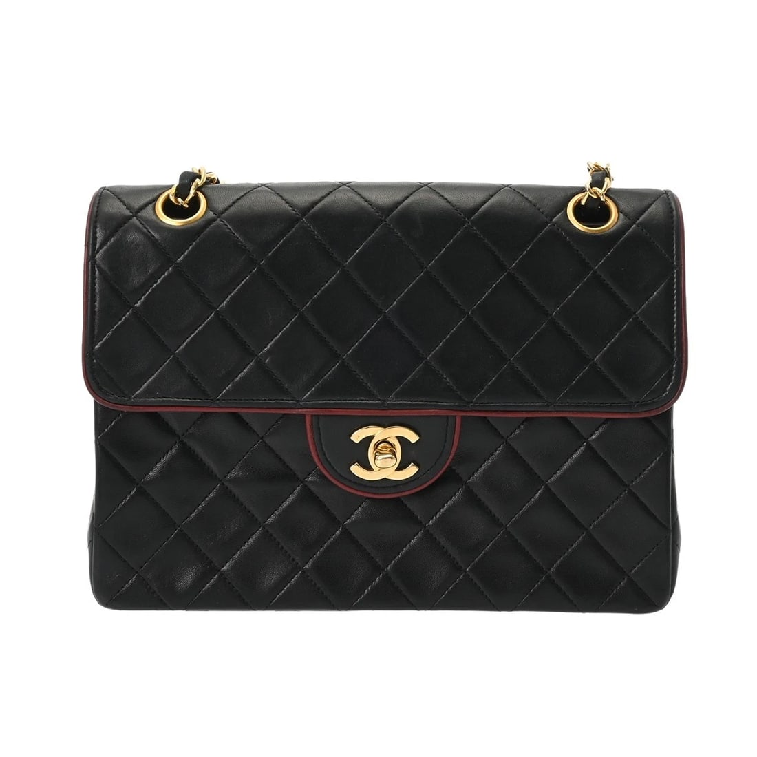 CHANEL CHAINSHOULDER MATRASSE BLACK SHOULDER BAG: CHANEL ChainShoulder Matrasse black Shoulder Bag Brand: CHANEL Type/Style: Shoulder Bag Material: Calfskin Color: black ? Gold Metal Size: H:about 6.3inch W:about 9.4inch (maximum) D:about 2.6inch