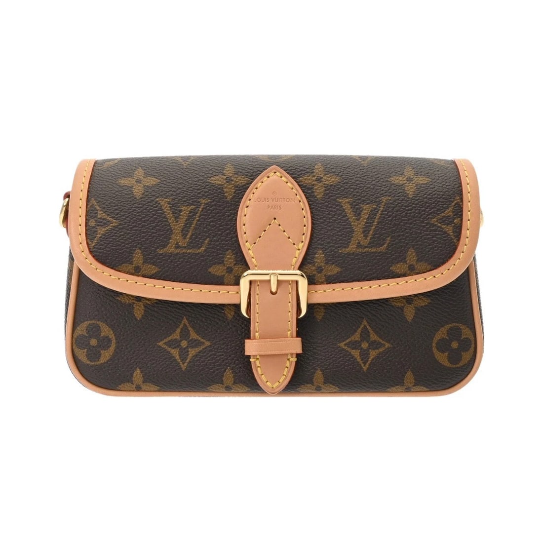 LOUIS VUITTON 2WAY MONOGRAM CANVAS BROWN: LOUIS VUITTON 2WAY Monogram canvas Brown Brand: LOUIS VUITTON Type/Style: Shoulder Bag Material: Monogram canvas Color: Brown Size: H:about 4.1inch W:about 7.5inch D:about 2.4inch Accessories: Non