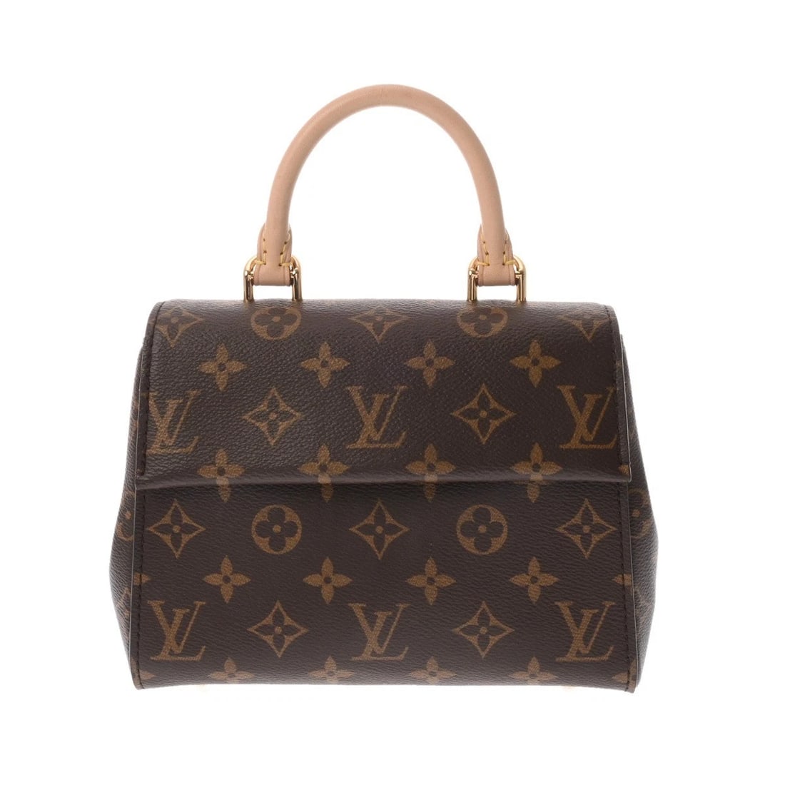 LOUIS VUITTON CLUNY MINI MONOGRAM CANVAS HANDBAG: LOUIS VUITTON Cluny MINI Monogram canvas Handbag Brand: LOUIS VUITTON Type/Style: Handbag Material: Monogram canvas Color: Brown Size: H:about 7.5inch W:about 10.0inch D:about 3.9inch Accessories: