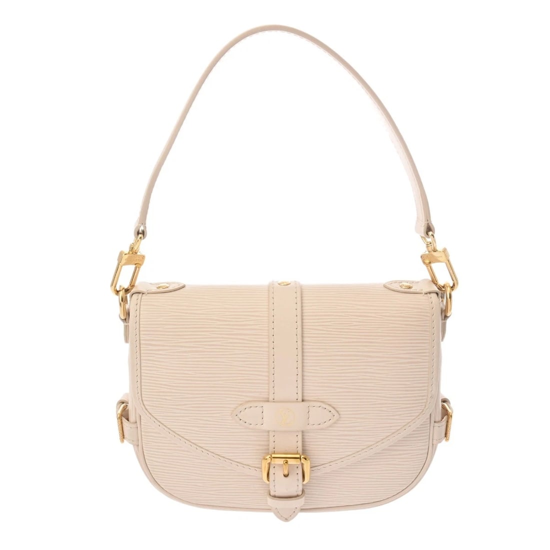 LOUIS VUITTON SAUMUR BB EPI LEATHER SHOULDER BAG: LOUIS VUITTON Saumur BB Epi Leather Shoulder Bag Brand: LOUIS VUITTON Type/Style: Shoulder Bag Material: Epi Leather Color: Quartz Size: H:about 6.3inch (Center) W:about 7.9inch D:about 3.0inch Ac