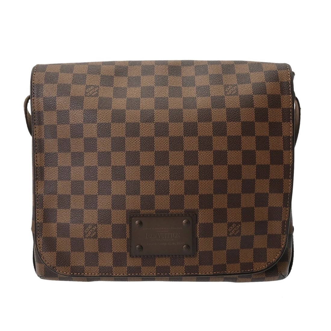 LOUIS VUITTON BROOKLYN MM DAMIER CANVAS SHOULDER BAG: LOUIS VUITTON Brooklyn MM Damier canvas Shoulder Bag Brand: LOUIS VUITTON Type/Style: Shoulder Bag Material: Damier canvas Color: Brown Size: H:about 10.6inch W:about 12.2inch (Bottom) D:about 3.5inch