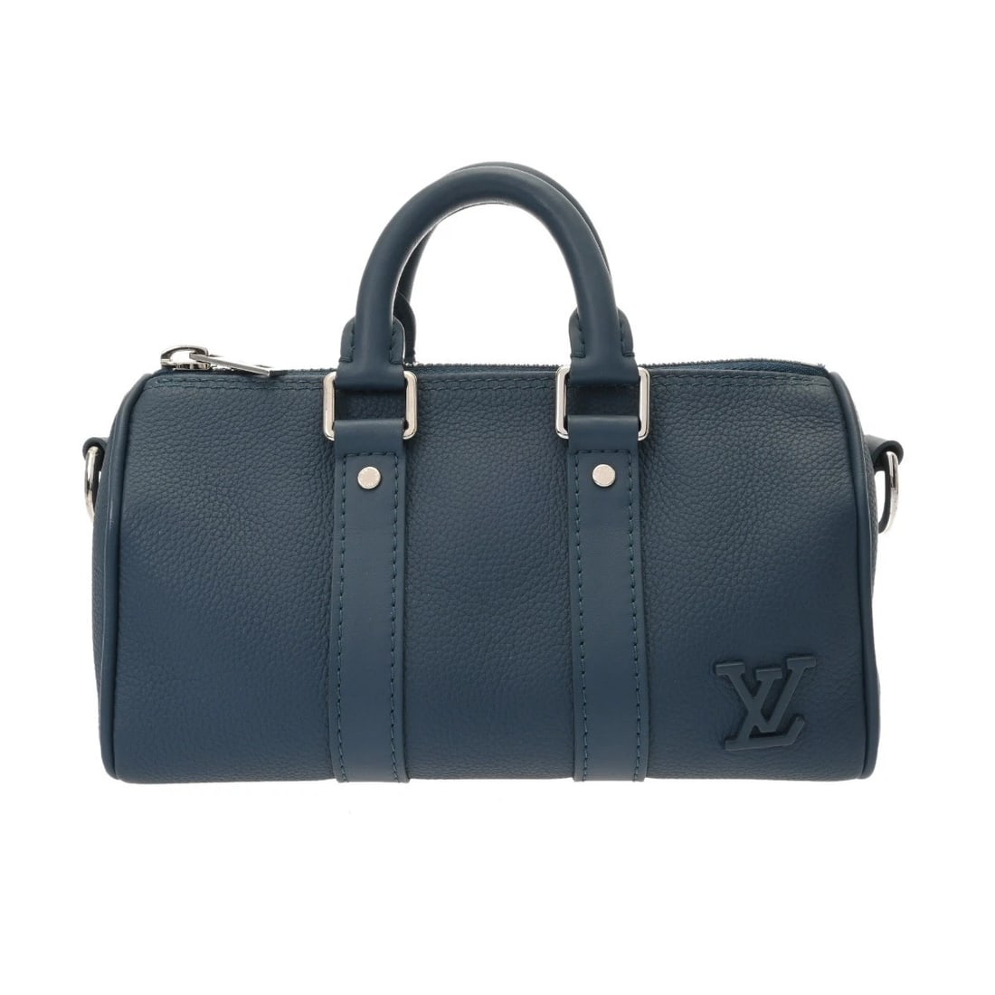 LOUIS VUITTON LV AEROGRAM KEEPALL XS 2WAY LEATHER BLUE HANDBAG: LOUIS VUITTON LV Aerogram Keepall XS 2WAY leather blue Handbag Brand: LOUIS VUITTON Type/Style: Handbag Material: leather Color: blue Size: H:about 4.7inch W:about 8.5inch (Bottom) D:about 3.5inch
