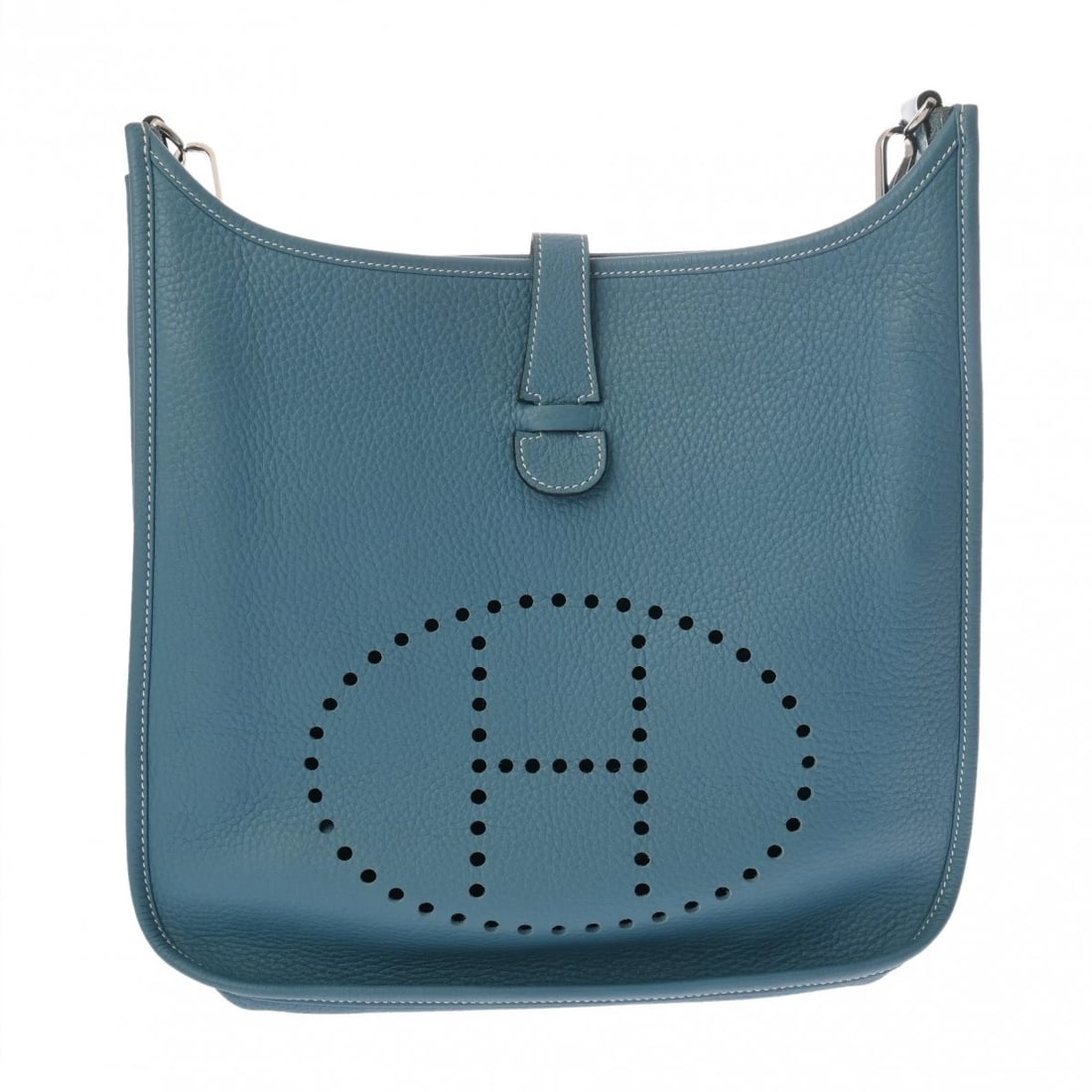 HERMES EVELYN 3 GM TAURILLON CLECE BLUE GENE SHOULDER BAG (1 of 5)