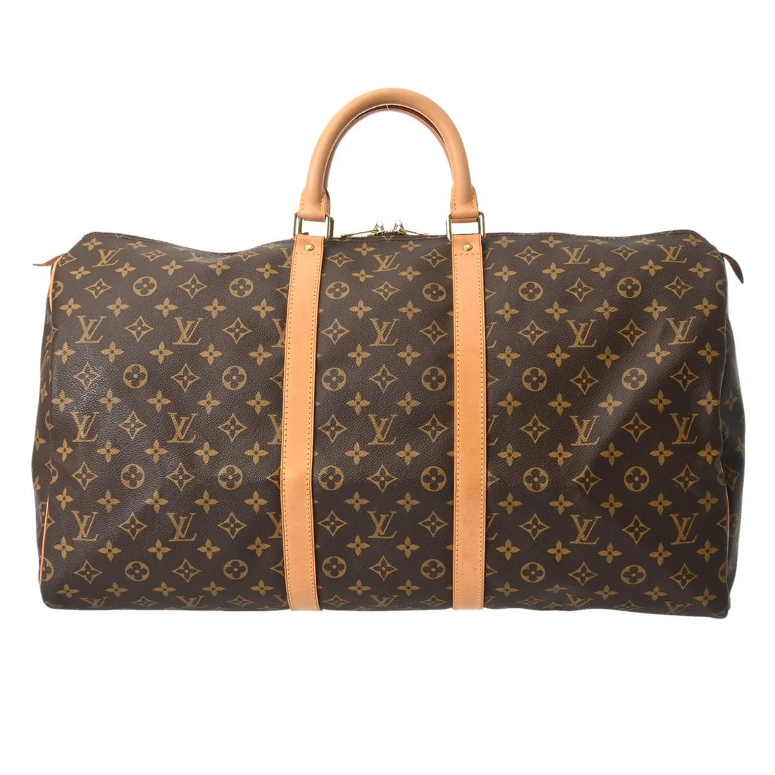 LOUIS VUITTON KIEPOL 55 MONOGRAM CANVAS BROWN BOSTON BAG: LOUIS VUITTON Kiepol 55 Monogram canvas Brown Boston bag Brand: LOUIS VUITTON Type/Style: Boston bag Material: Monogram canvas Color: Brown Size: H:about 11.8inch W:about 21.7inch D:about 9.8inch