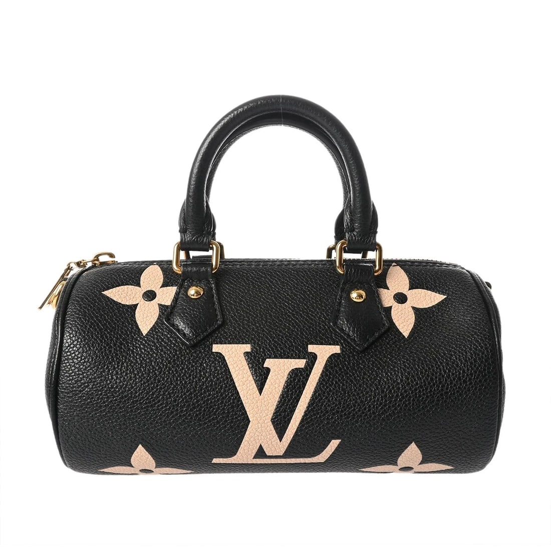 LOUIS VUITTON PAPILLON BB MONOGRAM EMPREINTE LEATHER: LOUIS VUITTON Papillon BB Monogram Empreinte leather Brand: LOUIS VUITTON Type/Style: Handbag Material: leather Color: Black / beige Size: H:about 3.9inch W:about 7.9inch D:about 3.9inch Accessori