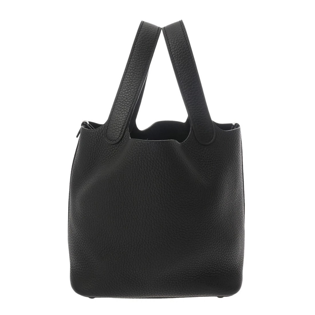 HERMES PICOTIN ROCK PM MONOCHROME TAURILLON CLECE BLACK HANDBAG: HERMES Picotin Rock PM Monochrome Taurillon Clece black Handbag Brand: HERMES Type/Style: Handbag Material: Taurillon Clece Color: black ? Black Metal Size: H:about 7.5inch W:about 7.1inch (Bottom) D:
