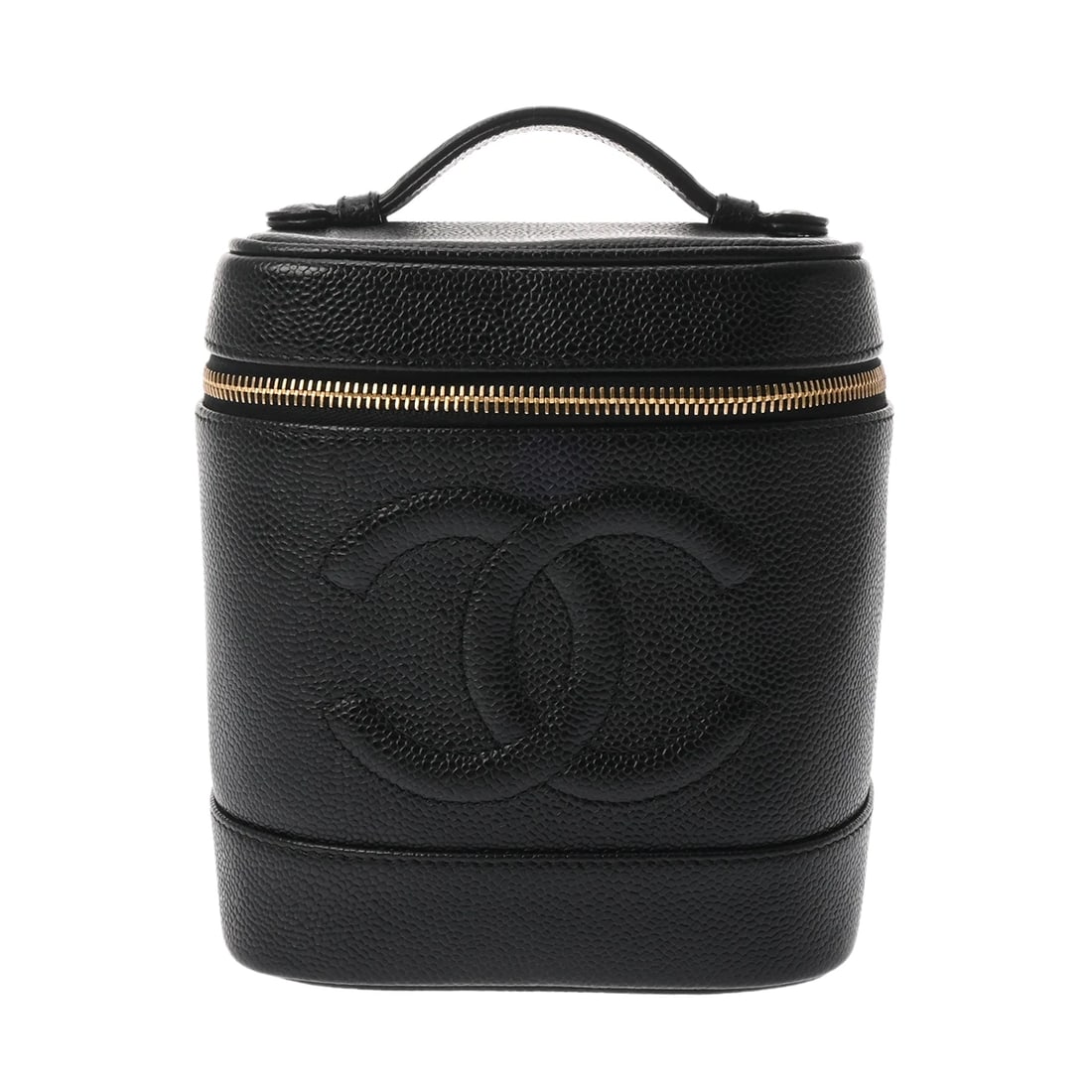 CHANEL VANITY CAVIARSKIN BLACK VANITY BAG: CHANEL Vanity Caviarskin black Vanity bag Brand: CHANEL Type/Style: Vanity bag Material: Caviarskin Color: black ? Gold Metal Size: H:about 6.7inch W:about 5.9inch D:about 4.9inch Accessories: Non