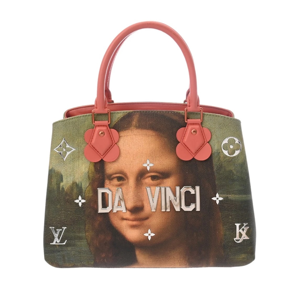 LOUIS VUITTON MONTAIGNE MM MASTERS DAVINCI LEATHER: LOUIS VUITTON Montaigne MM Masters DAVINCI leather Brand: LOUIS VUITTON Type/Style: Handbag Material: leather Color: multicolor Size: H:about 9.1inch (Center) W:about 12.6inch (Bottom) D:about