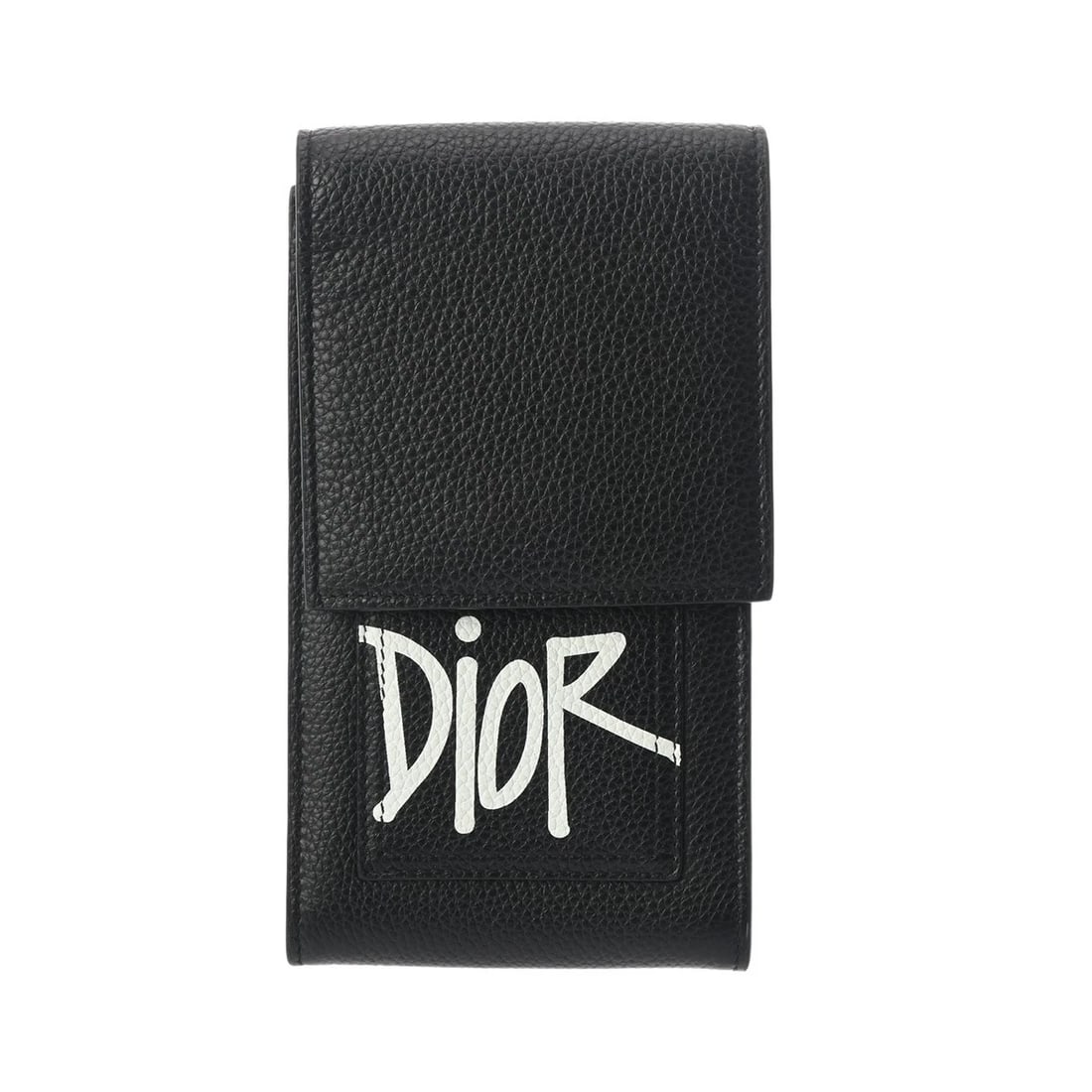 DIOR STUSSY GRAIN LEATHER BLACK SHOULDER BAG: Dior Stussy Grain leather black Shoulder Bag Brand: Dior Type/Style: Shoulder Bag Material: Grain leather Color: black ? SilverMetal Size: H:about 7.5inch W:about 3.9inch D:about 0.8inch Accessori