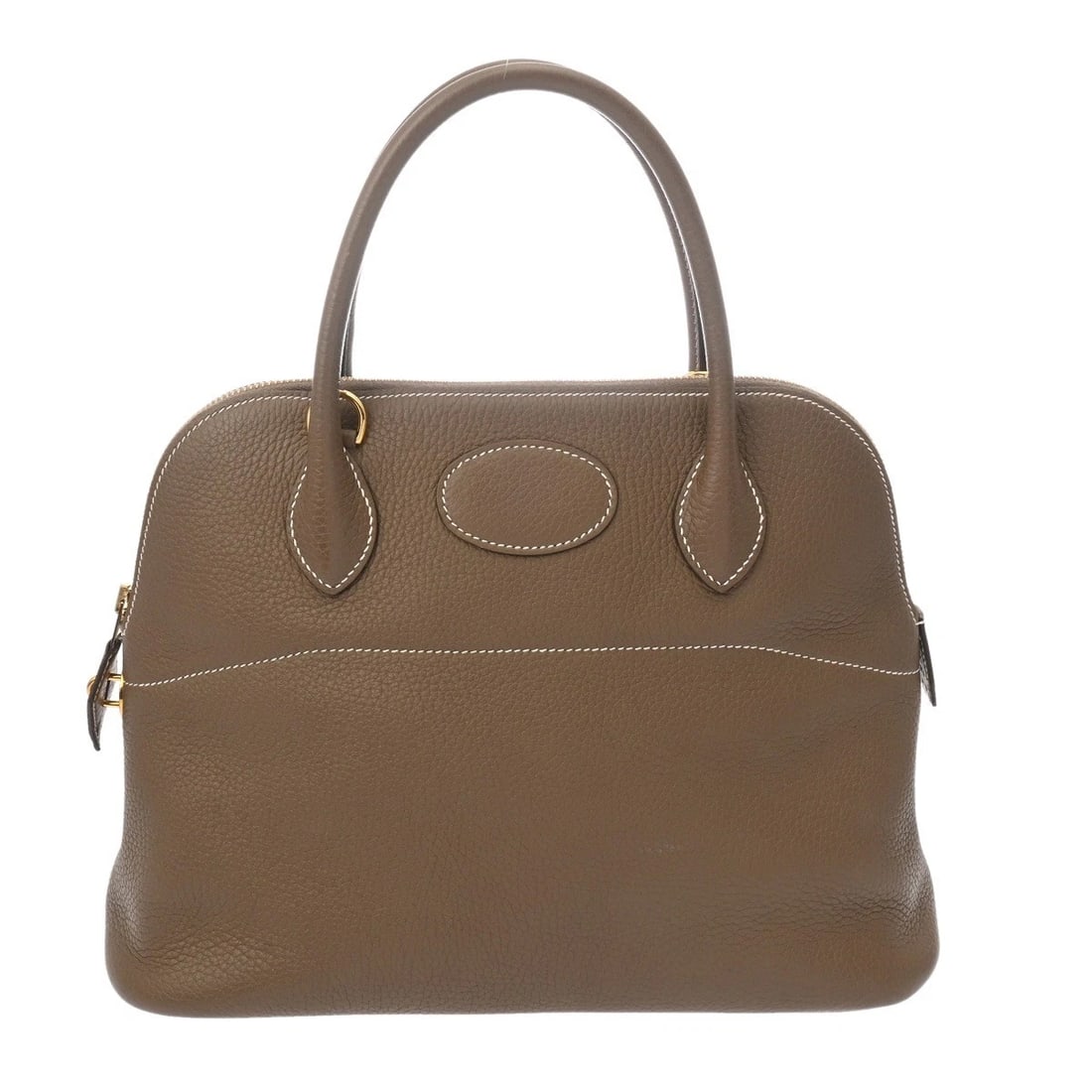 HERMES BOLIDE 31 2WAY TAURILLON CLECE ETOPE HANDBAG: HERMES Bolide 31 2WAY Taurillon Clece Etope Handbag Brand: HERMES Type/Style: Handbag Material: Taurillon Clece Color: Etope ? Gold Metal Size: H:about 9.1inch (Center) W:about 12.2inch (Bottom) D:abo