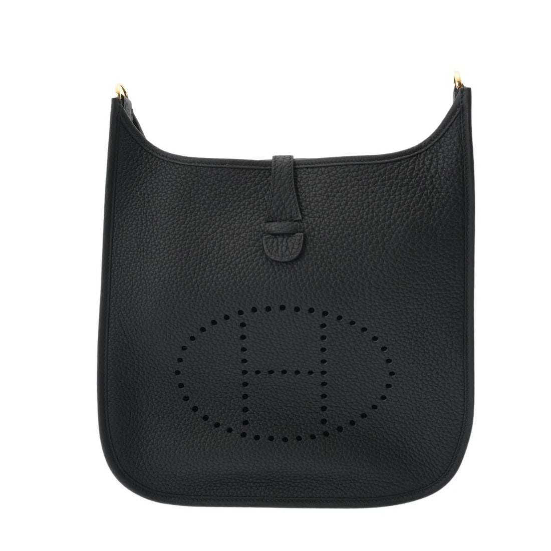 HERMES EVELYN 3 PM TAURILLON CLECE BLACK SHOULDER BAG: HERMES Evelyn 3 PM Taurillon Clece black Shoulder Bag Brand: HERMES Type/Style: Shoulder Bag Material: Taurillon Clece Color: black ? Gold Metal Size: H:about 11.0inch (Center) W:about 11.4inch (maxim