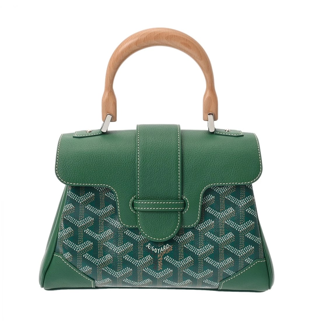GOYARD SAIGON MINI BLACK 2WAY BAG: GOYARD Saigon Mini black 2WAY bag Brand: GOYARD Type/Style: 2WAY bag Material: Goyardine canvas/chevroche calfskin Color: black ? SilverMetal Size: H:about 5.1inch W:about 7.9inch (Bottom) D:about 3.1